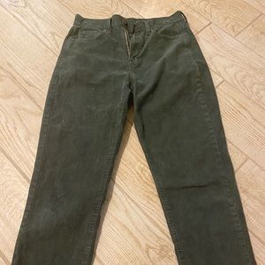 American Eagle corduroy cropped mom jeans